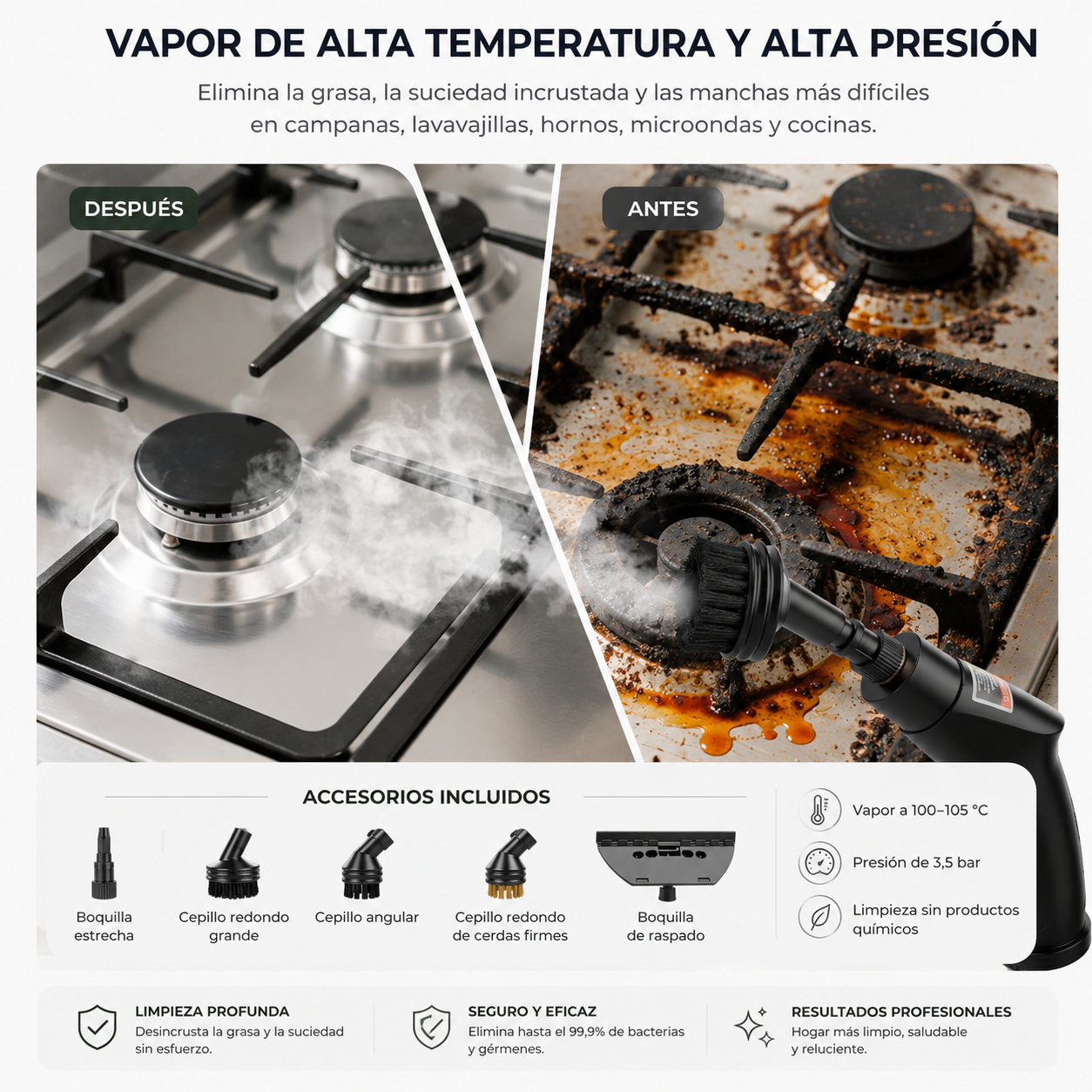 Steam Cleaner™ | Limpiador a Vapor Profesional para el Hogar